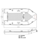 Seago Go-Lite 2.7m Integral Floor Dark Grey Inflatable Dinghy